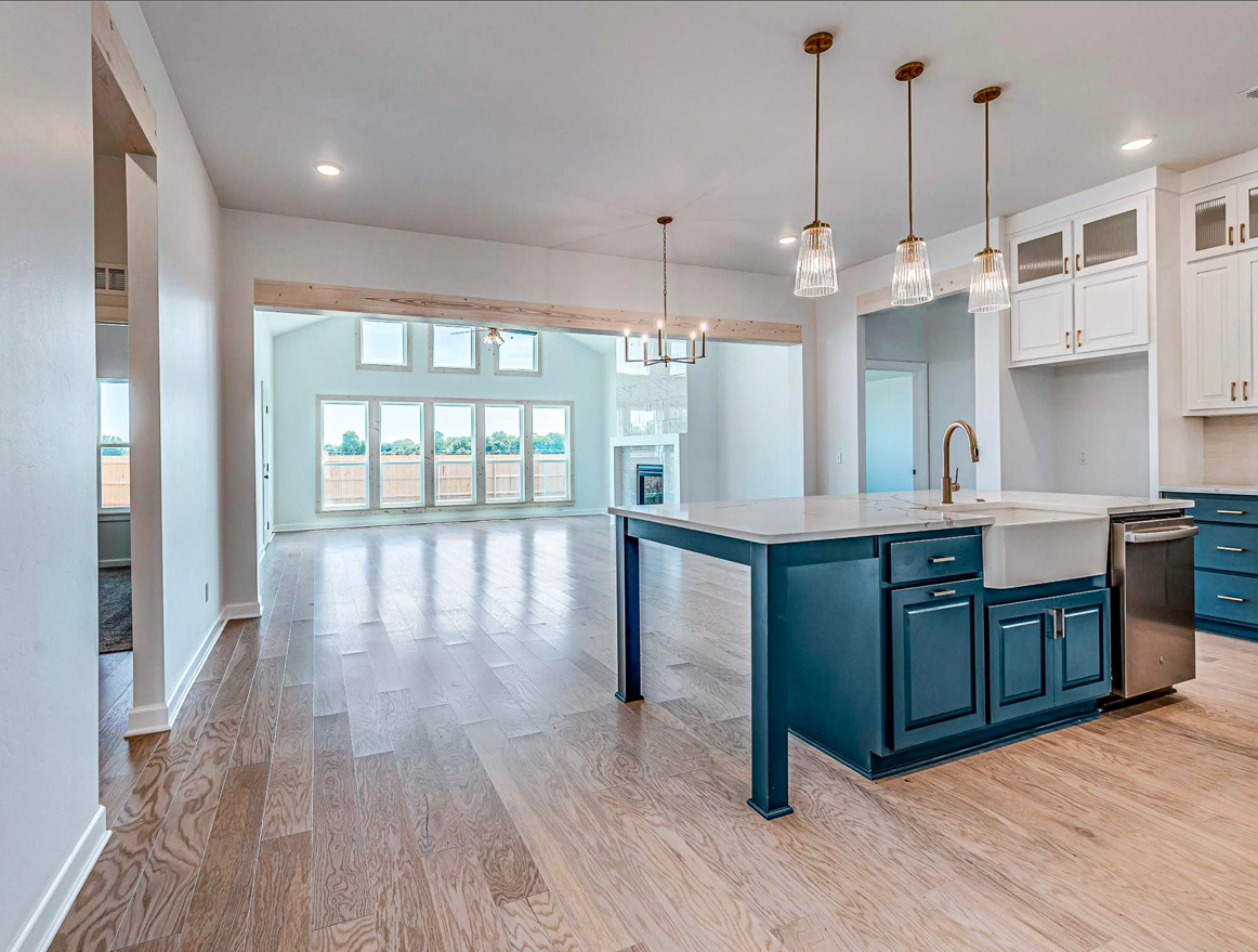 Open concept kitchen and great room
